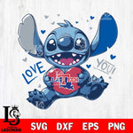 Louisiana Tech Bulldogs Stitch Love Svg Eps Dxf Png File, NCAA svg, Digital Download, Instant Download