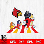 Louisville Cardinals Bluey 6 Svg Eps Dxf Png File, Digital Download, Instant Download