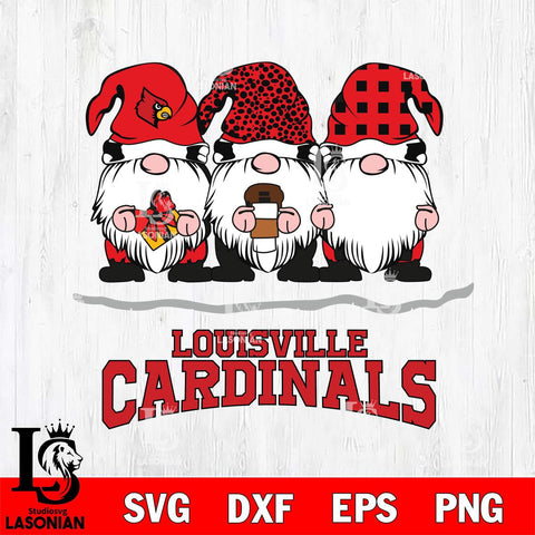 Louisville Cardinals Gnomes Coffee Svg Eps Dxf Png File, Digital Download, Instant Download