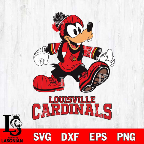 Louisville Cardinals Goofy Cool Sport SVG DXF EPS PNG FILE,NCAA svg ,Football Digital Download,Instant Download, Silhouette