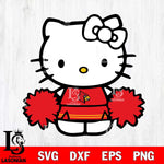 Louisville Cardinals Hello Kitty sport 3 Svg Eps Dxf Png File, NCAA svg, Digital Download, Instant Download