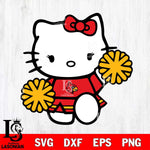 Louisville Cardinals Hello Kitty sport 4 Svg Eps Dxf Png File, NCAA svg, Digital Download, Instant Download