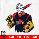 Louisville Cardinals Jason Voorhees Horror Halloween 2 Svg Eps Dxf Png File, NCAA svg, Digital Download, Instant Download