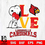 Louisville Cardinals Snoopy Sport 10 Svg Eps Dxf Png File, Digital Download