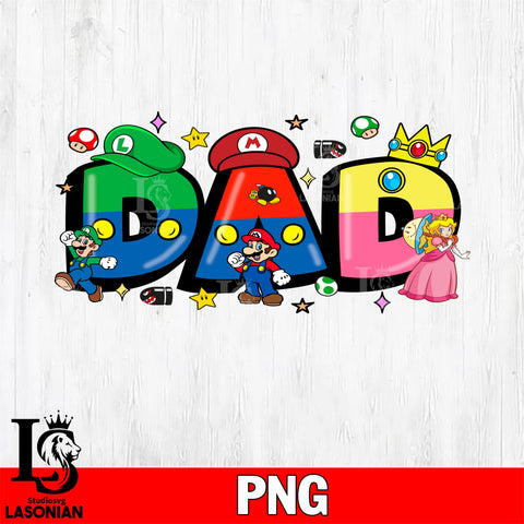 Mario Dad png file, Digital Download, Instant Download
