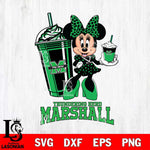 Marshall Thundering Herd Minnie Mouse Fan And Coffee Svg Eps Dxf Png File, Digital Download, Instant Download