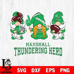 Marshall Thundering Herd 3 Gnomes Football Svg Eps Dxf Png File, Digital Download, Instant Download