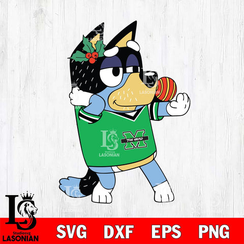 Marshall Thundering Herd Bandit Heeler Christmas Svg Eps Dxf Png File, Digital Download, Instant Download