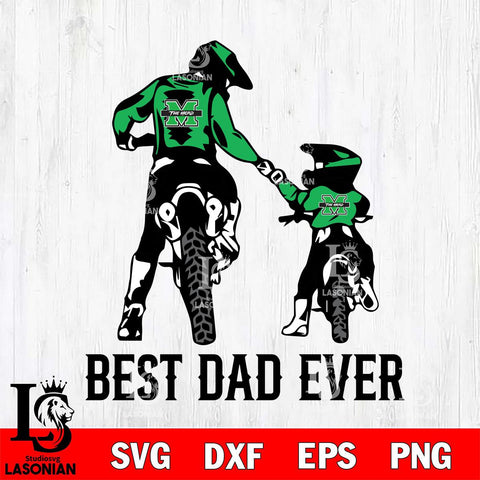 Marshall Thundering Herd Best Dad Ever Svg Eps Dxf Png File, Digital Download, Instant Download