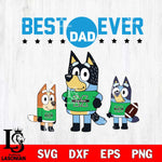 Marshall Thundering Herd Best Dad Ever , father day , Bluey NCAA Svg Eps Dxf Png File, Digital Download, Instant Download