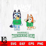 Marshall Thundering Herd Bluey & Bingo 4 Svg Eps Dxf Png File, NCAA svg, Digital Download, Instant Download