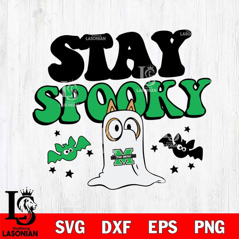 Marshall Thundering Herd Bluey Halloween Stay Spooky Svg Eps Dxf Png File, Digital Download, Instant Download