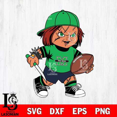 Marshall Thundering Herd Chucky Horror 10 Svg Eps Dxf Png File, NCAA svg, Digital Download, Instant Download