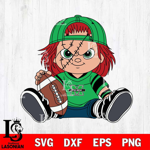 Marshall Thundering Herd Chucky Horror 11 Svg Eps Dxf Png File, NCAA svg, Digital Download, Instant Download