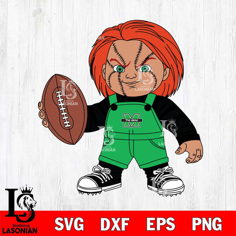 Marshall Thundering Herd Chucky Horror 12 Svg Eps Dxf Png File, NCAA svg, Digital Download, Instant Download