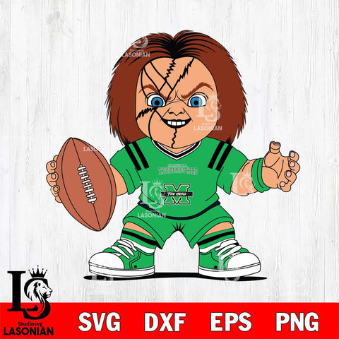Marshall Thundering Herd Chucky Horror 2 Svg Eps Dxf Png File, NCAA svg, Digital Download, Instant Download