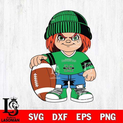 Marshall Thundering Herd Chucky Horror 4 Svg Eps Dxf Png File, NCAA svg, Digital Download, Instant Download