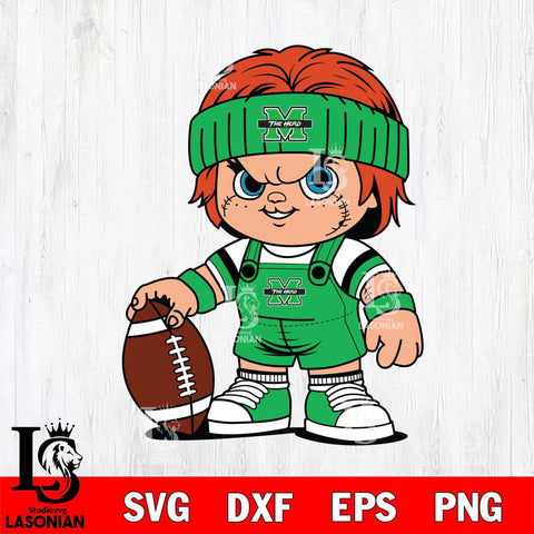 Marshall Thundering Herd Chucky Horror 5 Svg Eps Dxf Png File, NCAA svg, Digital Download, Instant Download