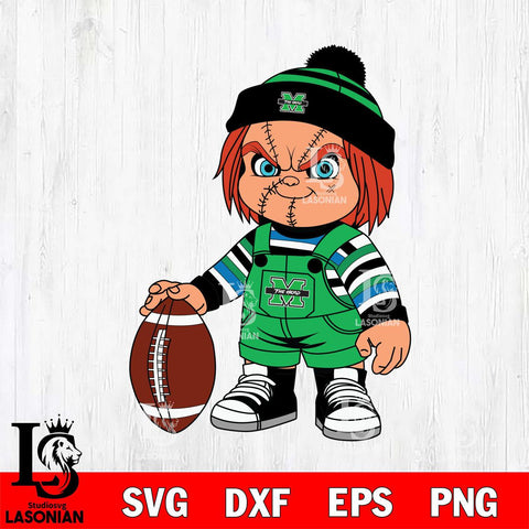 Marshall Thundering Herd Chucky Horror 6 Svg Eps Dxf Png File, NCAA svg, Digital Download, Instant Download