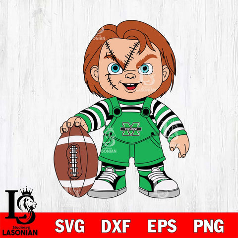 Marshall Thundering Herd Chucky Horror 7 Svg Eps Dxf Png File, NCAA svg, Digital Download, Instant Download