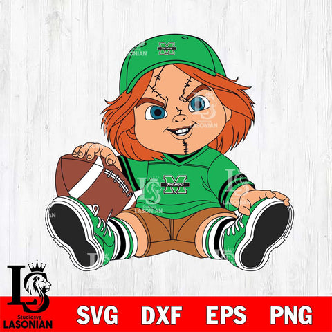 Marshall Thundering Herd Chucky Horror 8 Svg Eps Dxf Png File, NCAA svg, Digital Download, Instant Download