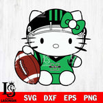 Marshall Thundering Herd Cute Hello Kitty Football 5 Svg Eps Dxf Png File, NCAA svg, Digital Download, Instant Download