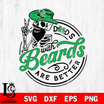 Marshall Thundering Herd Dad With Beard Are Better Svg Eps Dxf Png File, Digital Download, Instant Download