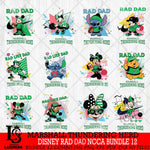 Marshall Thundering Herd Disney Rad Dad NCAA Bundle 12 SVG DXF EPS PNG FILE, BUNDLE NCAA Disney Father day File Cut,Digital Download,Instant Download,Disney Svg Files