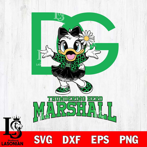 Marshall Thundering Herd Dolce And Gabbana Daisy Duck Disney Svg Eps Dxf Png File, Digital Download, Instant Download