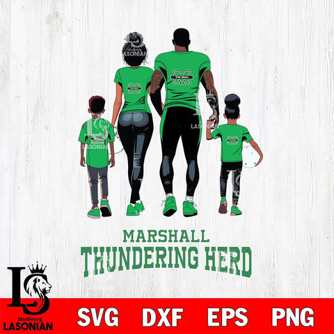 Marshall Thundering Herd Family Love Rugby SVG DXF EPS PNG FILE,NCAA SVG, Father day Digital Download,Instant Download, Silhouette