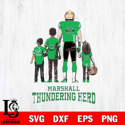 Marshall Thundering Herd Father Football SVG DXF EPS PNG FILE,NCAA SVG, Father day Digital Download,Instant Download, Silhouette