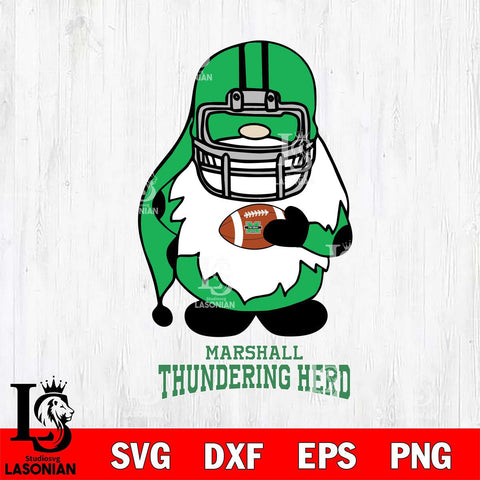 Marshall Thundering Herd Gnomes Christmas Svg Eps Dxf Png File, Digital Download, Instant Download