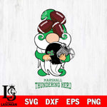 Marshall Thundering Herd Gnomes Helmet Svg Eps Dxf Png File, Digital Download, Instant Download