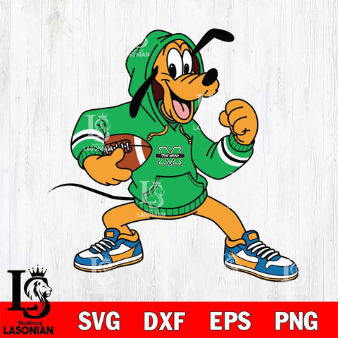 Marshall Thundering Herd Goofy Disney Football Christmas File Cut, NCAA SVG DXF EPS PNG FILE, Digital Download , Criucut , Silhouette