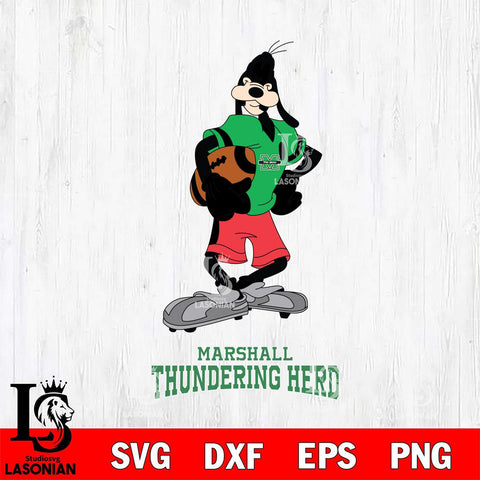 Marshall Thundering Herd Goofy Player SVG DXF EPS PNG FILE,NCAA svg ,Football Digital Download,Instant Download, Silhouette