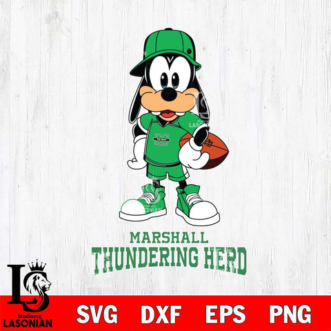 Marshall Thundering Herd Goofy rugby SVG DXF EPS PNG FILE,NCAA svg ,Football Digital Download,Instant Download, Silhouette