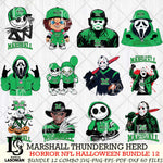 Marshall Thundering Herd Halloween Bundle 12 SVG Svg Eps Dxf Png File, NCAA bundle svg, Digital Download, Instant Download