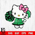 Marshall Thundering Herd Hello Kitty Cheerleader 12 Svg Eps Dxf Png File, Digital Download, Instant Download