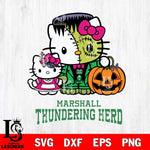 Marshall Thundering Herd Hello Kitty Horror 10 Svg Eps Dxf Png File, Digital Download