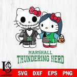 Marshall Thundering Herd Hello Kitty Horror 11 Svg Eps Dxf Png File, Digital Download