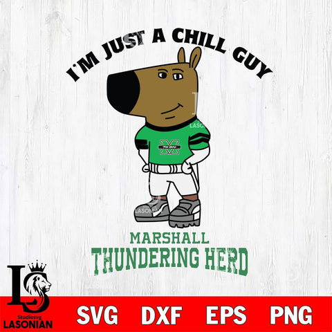 Marshall Thundering Herd I'm Just A Chill Guy Football Svg Eps Dxf Png File,NCAA Svg Files,Chill Guy svg ,Digital Download ,Instant Download, Cricut File