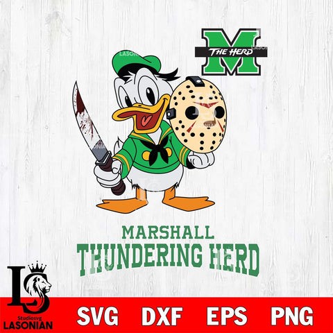 Marshall Thundering Herd Jason Voorhees 12 Svg Eps Dxf Png File, Digital Download