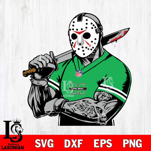 Marshall Thundering Herd Jason Voorhees Horror 6 Svg Eps Dxf Png File, NCAA svg, Digital Download, Instant Download