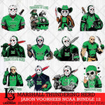 Marshall Thundering Herd Jason Voorhees Horror Bundle 12 SVG Eps Dxf Png File, bundle NCAA svg, Digital Download, Instant Download