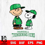 Marshall Thundering Herd Peanuts Snoopy Football SVG DXF EPS PNG FILE,Snoopy File Cut, NCAA Digital Download,Instant Download,Christmas Silhouette