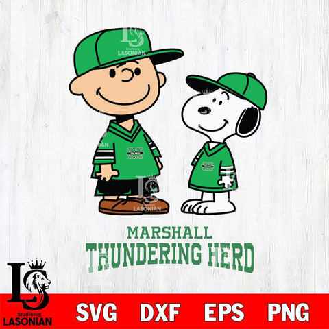 Marshall Thundering Herd Peanuts Snoopy Football SVG DXF EPS PNG FILE,Snoopy File Cut, NCAA Digital Download,Instant Download,Christmas Silhouette