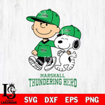 Marshall Thundering Herd Peanuts Snoopy Friends SVG DXF EPS PNG FILE,Snoopy File Cut, NCAA Digital Download,Instant Download,Christmas Silhouette