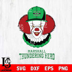 Marshall Thundering Herd Pennywise Horror Sport 4 Svg Eps Dxf Png File, Digital Download