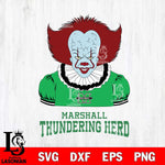 Marshall Thundering Herd Pennywise Horror Sport 5 Svg Eps Dxf Png File, Digital Download