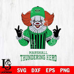 Marshall Thundering Herd Pennywise Horror Sport 8 Svg Eps Dxf Png File, Digital Download